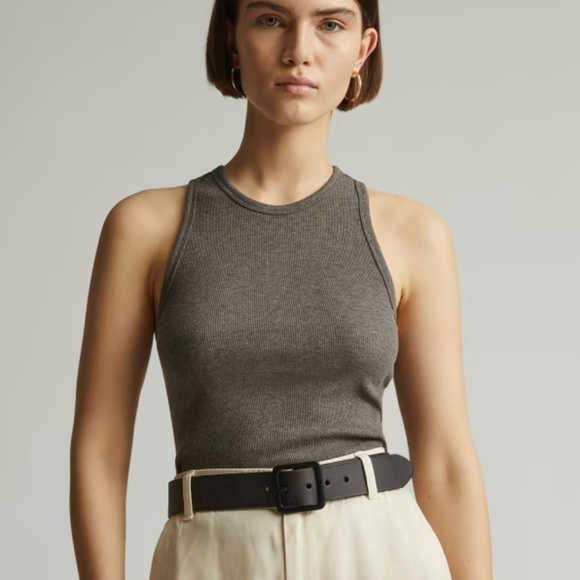 Everlane Supima Micro Rib Racerback Tank - Picture 4 of 4